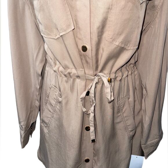 NWT! Blank NYC Drawstring Waist Utility Lightweight Shacket - Size Small - Picture 7 of 11